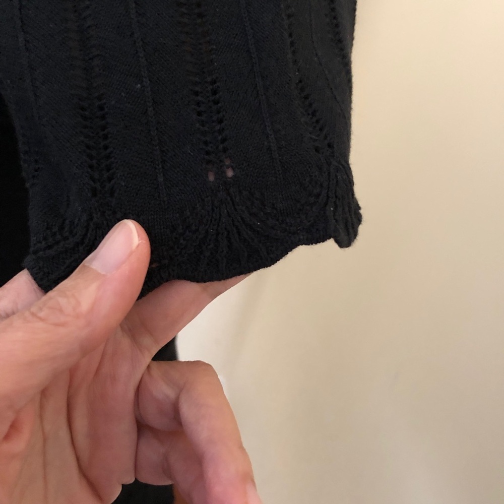 NWT Black Knit Top short sleeve - Picture 4 of 7